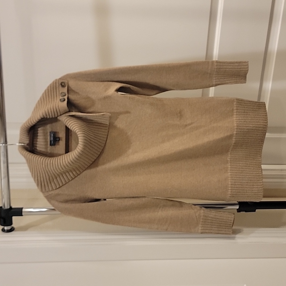 The Limited Tan Cowlneck Sweater Small S